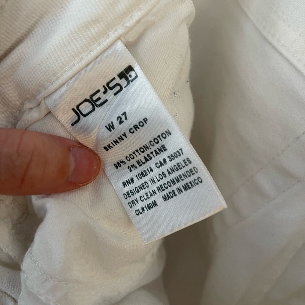 Joe’s Jeans white denim pants